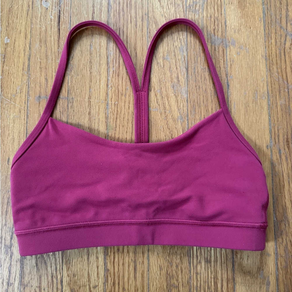 Lululemon Athletica Maroon Sports Bra